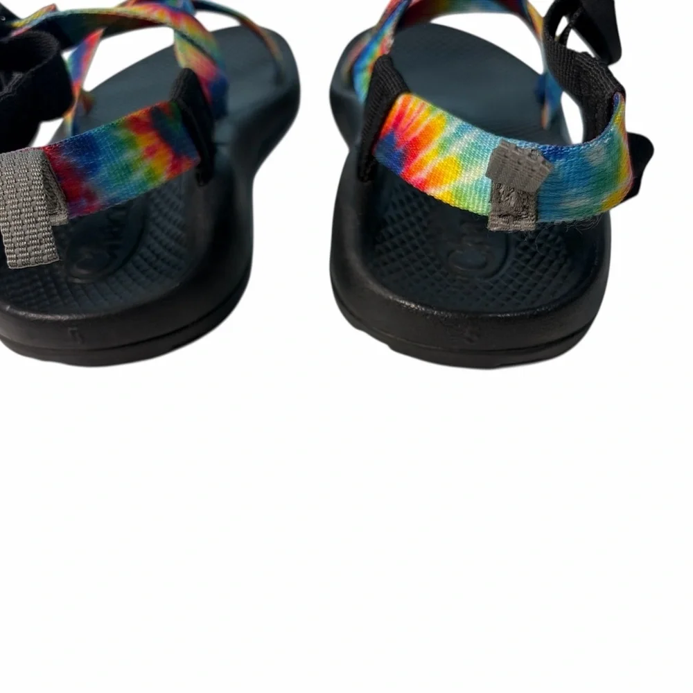 Chaco Ecotread Sandals Tie Dye Rainbow Multicolor JCH199812 Kids Youth Size 5 - Picture 5 of 8
